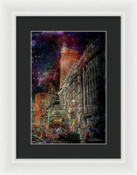 Night Bus - Framed Print