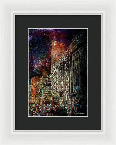 Night Bus - Framed Print