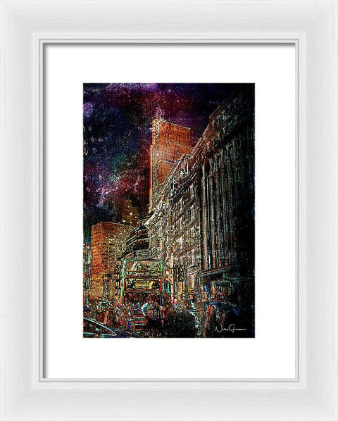 Night Bus - Framed Print
