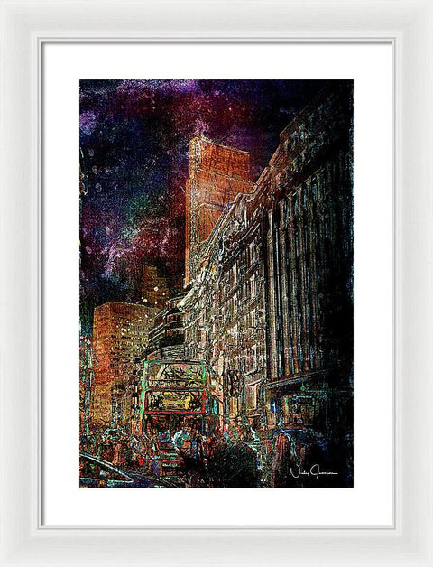 Night Bus - Framed Print