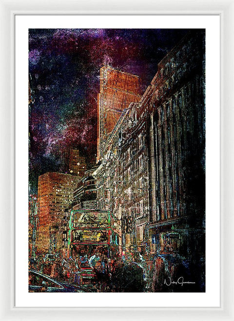 Night Bus - Framed Print