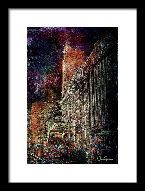 Night Bus - Framed Print