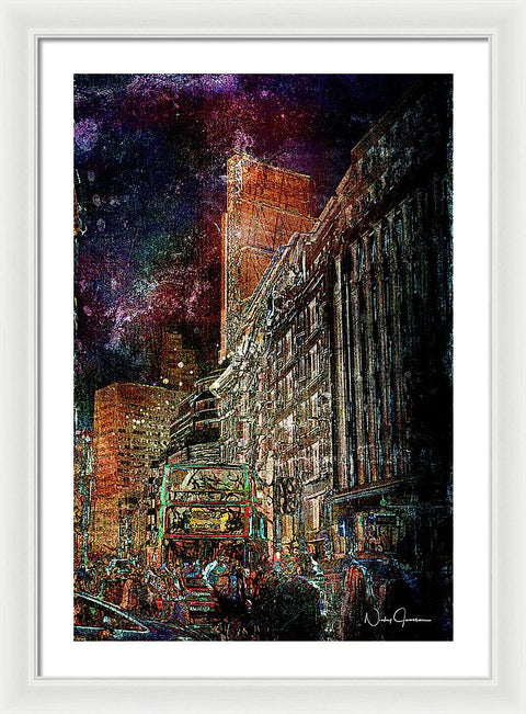 Night Bus - Framed Print