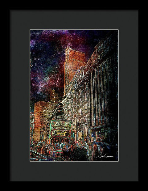 Night Bus - Framed Print