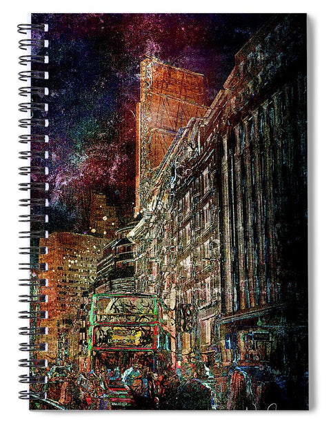 Night Bus - Spiral Notebook