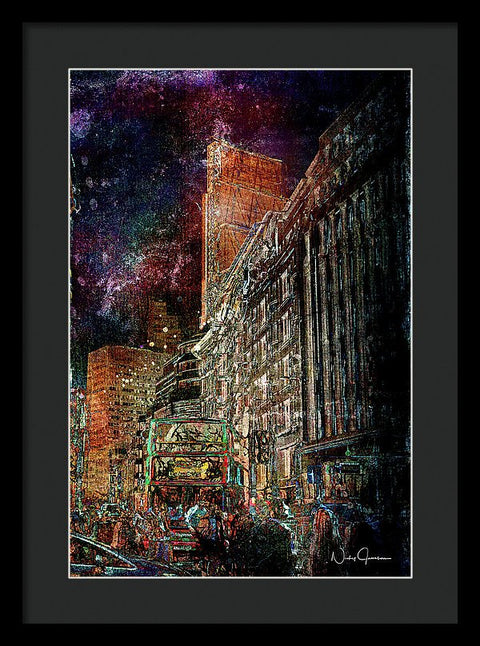 Night Bus - Framed Print