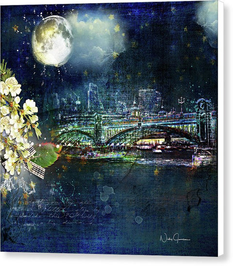 Night Eclipse  - Canvas Print
