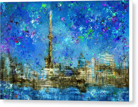 Painted City - Toronto Skyline  Canvas Print