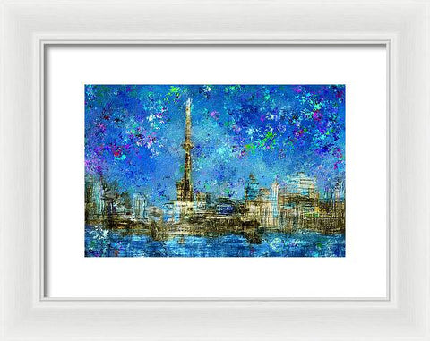 Painted City Toronto Skyline - Framed Print