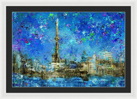 Painted City Toronto Skyline - Framed Print