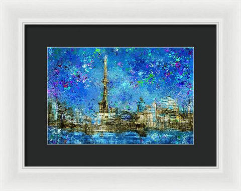 Painted City Toronto Skyline - Framed Print