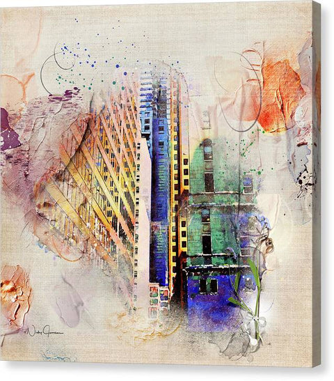 Painting Toronto- Commerce Court East - Canvas Print