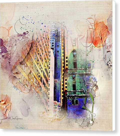 Painting Toronto- Commerce Court East - Canvas Print