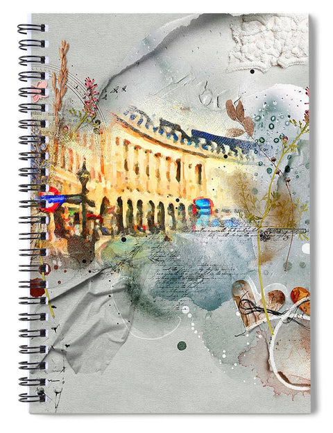 Piccadilly Collage - Spiral Notebook