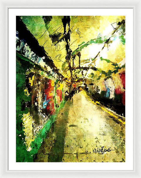 Russell Square Station Abstract - Framed Print