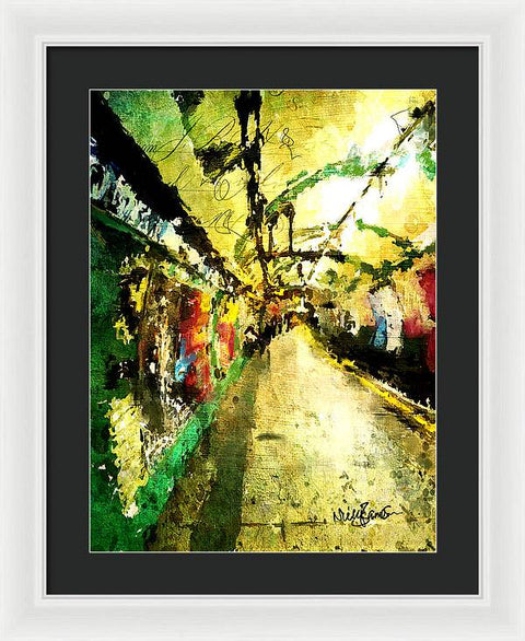 Russell Square Station Abstract - Framed Print