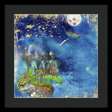 Starfishing In A Mystical Land - Framed Print
