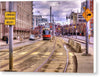 Streetcar And Sign - Canvas Print