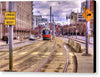 Streetcar And Sign - Canvas Print