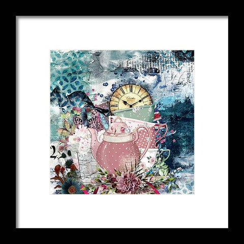 Tea Time Collage - Framed Print