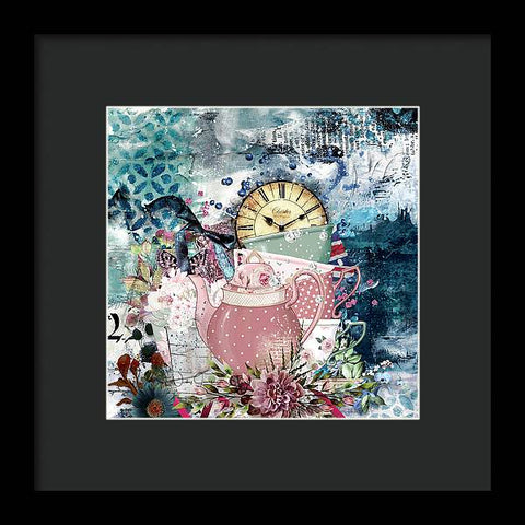 Tea Time Collage - Framed Print