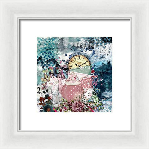 Tea Time Collage - Framed Print