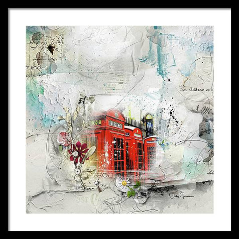 Telephone Across Miles - Framed Print