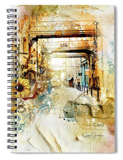 Thames Path-Back In Time - Spiral Notebook