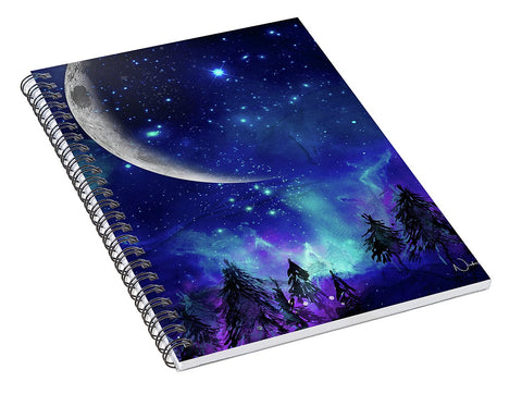 The Heavens - Moon Cycle - Spiral Notebook