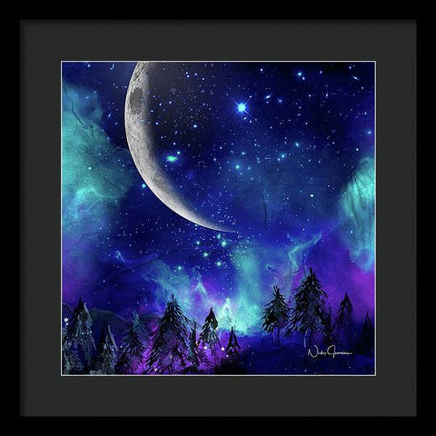 The Heavens - Moon Cycle - Framed Print