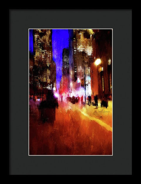 toronto downtown impressionist art framed