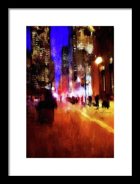 toronto downtown impressionist art framed