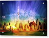 Toronto skyline painting by Nicky Jameson