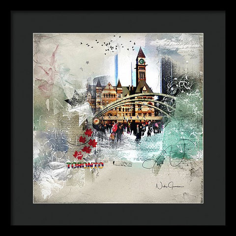 Toronto Skating - Framed Print