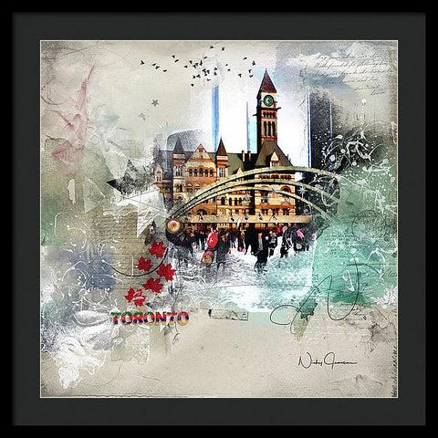 Toronto Skating - Framed Print