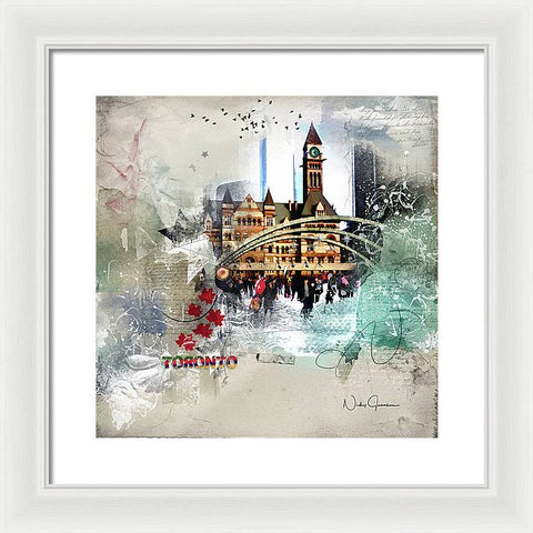 Toronto Skating - Framed Print