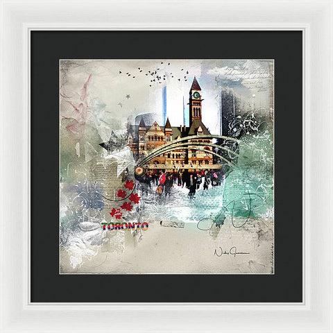 Toronto Skating - Framed Print