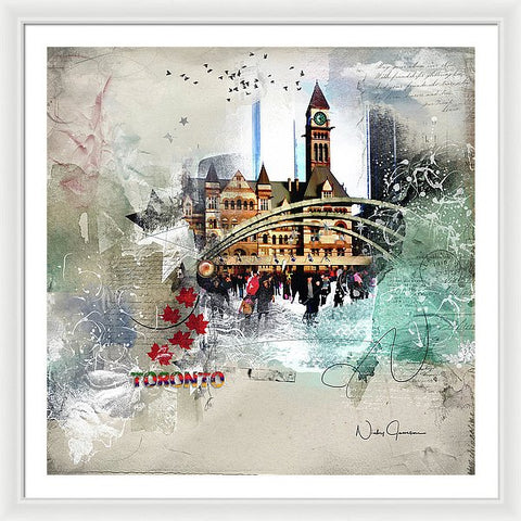 Toronto Skating - Framed Print