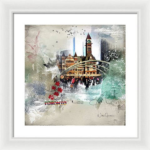 Toronto Skating - Framed Print