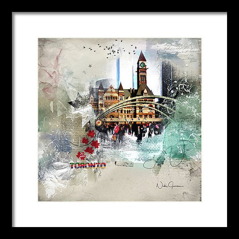 Toronto Skating - Framed Print