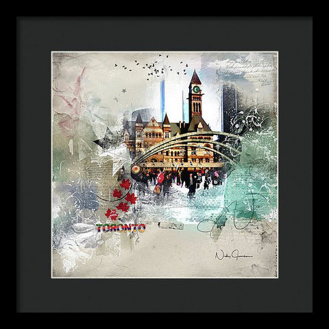 Toronto Skating - Framed Print