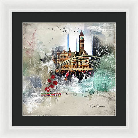 Toronto Skating - Framed Print