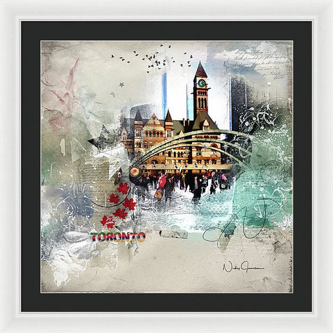 Toronto Skating - Framed Print