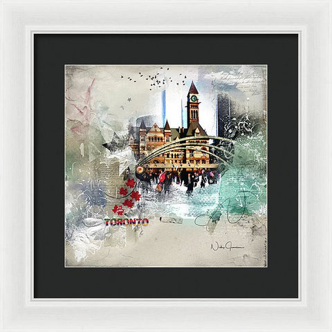Toronto Skating - Framed Print