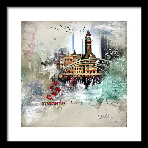 Toronto Skating - Framed Print