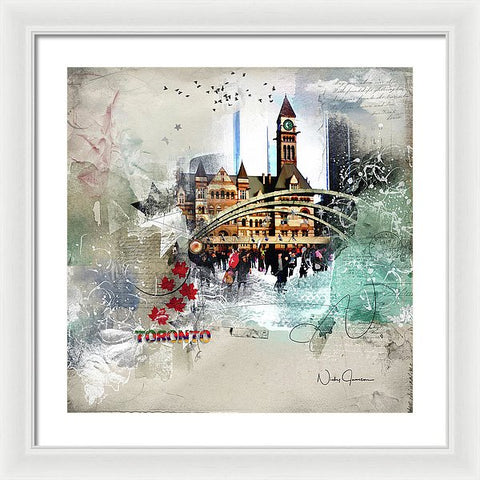 Toronto Skating - Framed Print