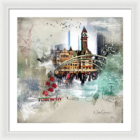 Toronto Skating - Framed Print