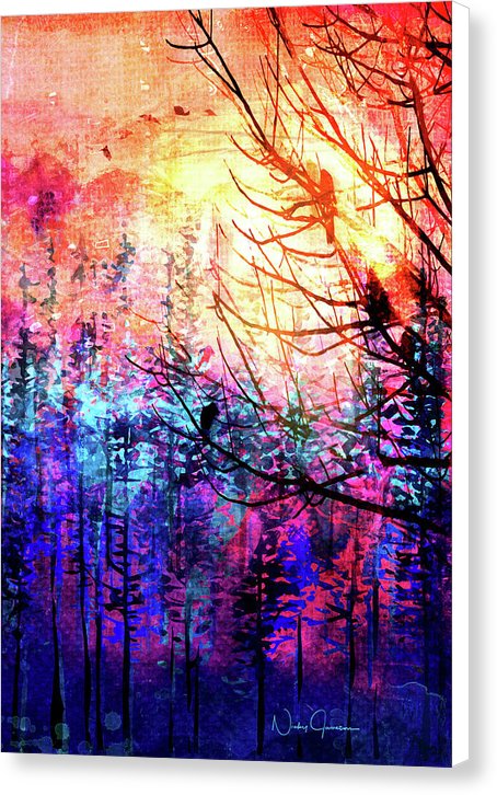 Trees at Sunrise - Canvas Print
