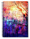 Trees at Sunrise - Spiral Notebook