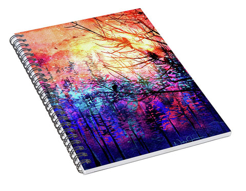 Trees at Sunrise - Spiral Notebook